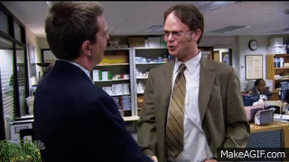 The Office Dwight Meets Andy on Make a GIF