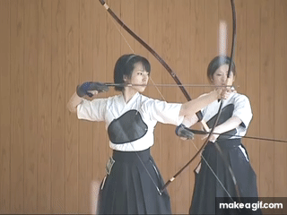 弓道 -不動心- on Make a GIF