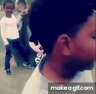 black kid dancing in street gif