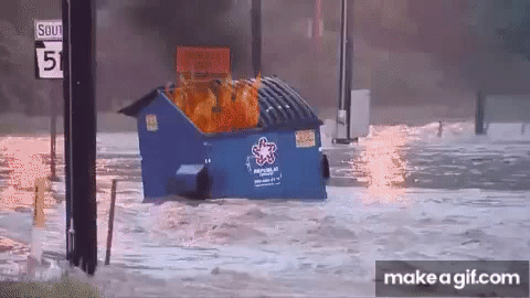 Dumpster Fire !! on Make a GIF