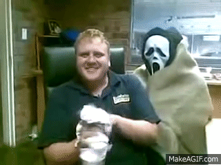 PEOPLE GETTING SCARED!!!. on Make a GIF