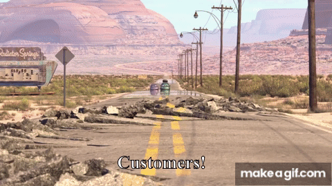 Opening Radiator Gif Cars | “Customers in Radiator Springs” Clip Compilation | Pixar on Make ...