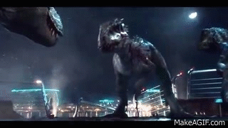 Jurassic World Ending Battle Trex Vs Irex (HD) on Make a GIF