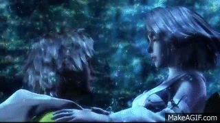 Final Fantasy X HD Remaster - Tidus & Yuna Love Scene on Make a GIF