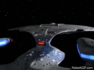 Star Trek: The Next Generation Warp on Make a GIF