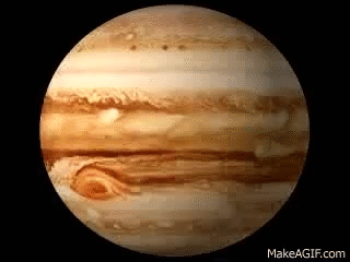 Movie Physics Space Clip Jupiter Rotating on Make a GIF
