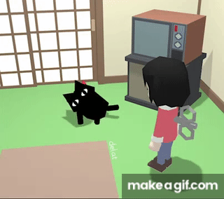 Sakamoto nichijou cat GIF - Find on GIFER
