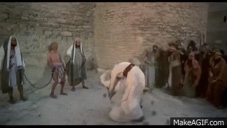 Die Steinigung (JEHOVA! JEHOVA!) - Das Leben des Brian (Monty Python's Life  of Brian) on Make a GIF