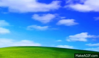 Animated Windows XP Bliss on Make a GIF