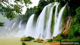 Cascadas como fondo de pantalla. on Make a GIF