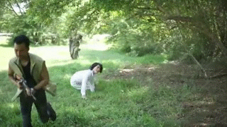 Girls with double dildo gif