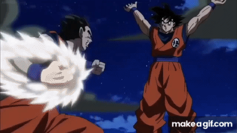 Goku and Tien vs Gohan and Piccolo epic full fight (english subbed) on Make  a GIF
