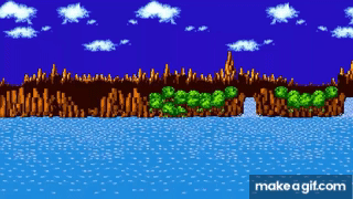 Moving Green Hill Zone Background 