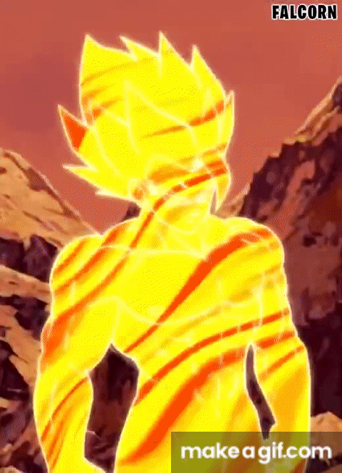 Dokkan Battle 7th Birthday] Animation de Goku et Vegeta SSJ GOD / SSJ Blue  on Make a GIF
