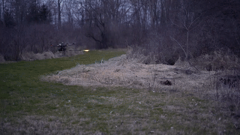 flamethrower drone