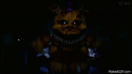 Nightmare Fredbear Jumpscare Icon on Make a GIF