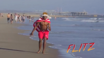 SEXY SLO-MO BEACH RUN on Make a GIF