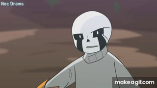 Epic!Sans vs Dust!Sans (Animation) on Make a GIF