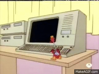drinking bird the simpsons on Make a GIF