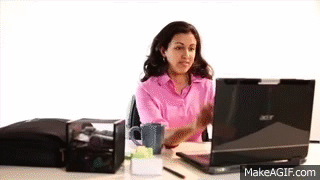 Free Stock Footage: Happy Office Woman on Make a GIF