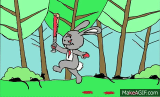 Image result for little bunny foo foo gif
