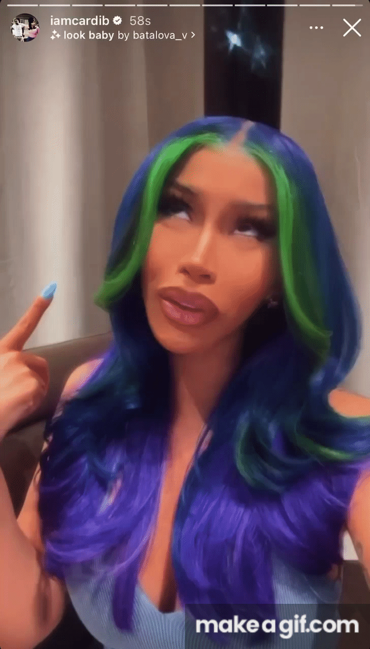 cardi b on Make a GIF