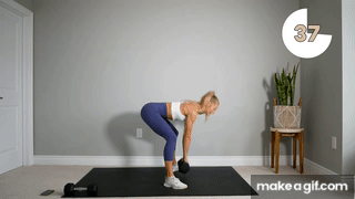 15 MIN TONED LEGS & ROUND BOOTY WORKOUT (Dumbbell, At Home) 