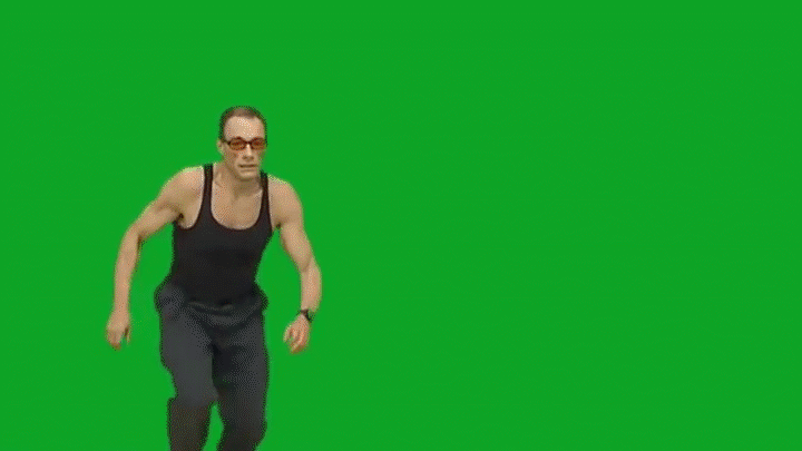 Jean Claude Van Damme - Green screen footage download*
