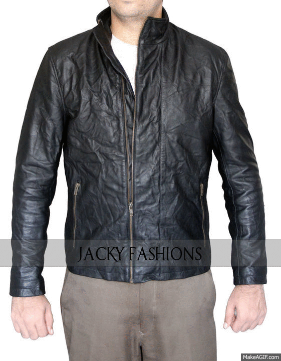 Tom Cruise Mission Impossible 5 Leather Jacket on Make a GIF