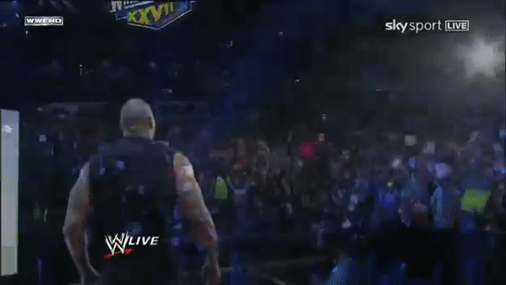 The Rock Returns To Wwe Raw 14 02 2011 Entrance On Make A Gif