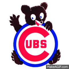 Cubs Win _Waving Cubbie on Make a GIF