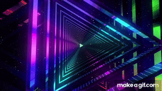 Abstract Tunnel VJ Motion Background || Neon Light Tunnel Free VJ Loops ||  4K VJ Loops on Make a GIF