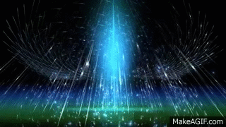 4K Winged Dark Blue Sparkling Stage Motion Background on Make a GIF