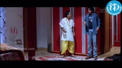Pawan Kalyan and Brahmi Awesome Comedy from Gudumba Shankar on Make a GIF