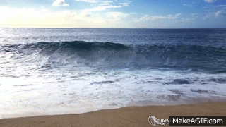 Ocean Waves Relaxation 10 Hours | Soothing Waves Crashing on Beach | White  Noise for Sleep on Make a GIF