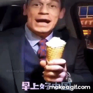 patrick eating ice cream