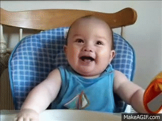 aydan's funny laugh - he's a happy baby! best baby laugh! on Make a GIF