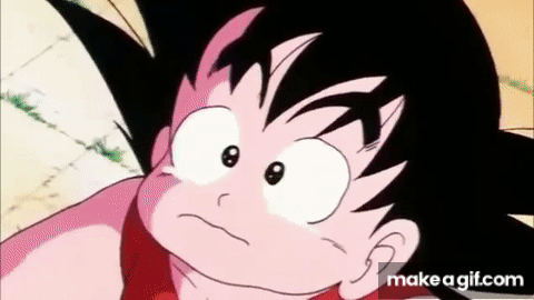 Goku hugs his grandpa on Make a GIF