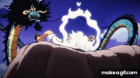 Luffy Vs Kaido Gear 5 GIF