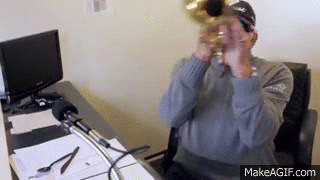 Bob Uecker Trumpet on Make a GIF