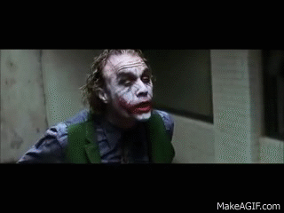 Fav Movie Scenes - Joker's interrogation (The Dark Knight) on Make a GIF