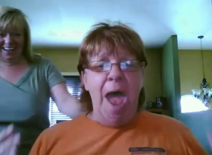Grandma Reaction to 2 girls 1 cup on Make a GIF