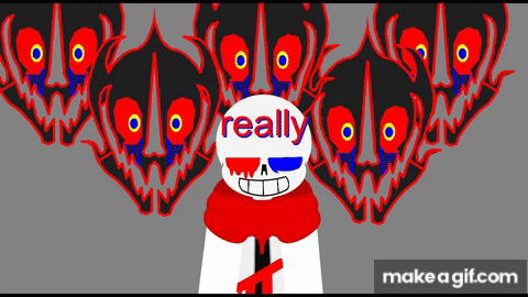 fatal error sans vs error sans on Make a GIF