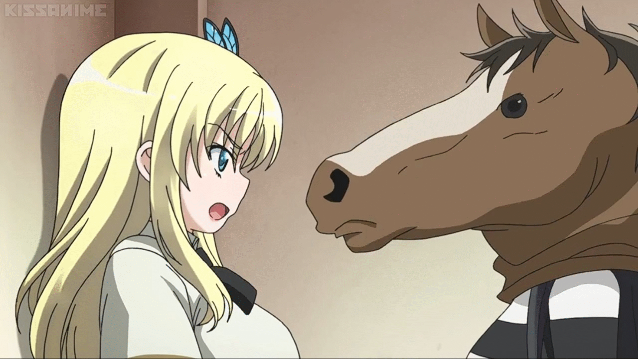 Haganai horse slapping on Make a GIF