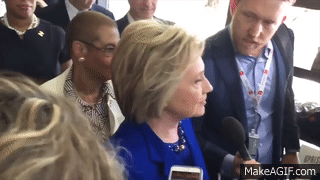 Image result for Hillary acting retarded GIF