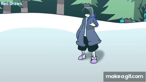 Dust Sans VS Nightmare Sans Fight Animation on Make a GIF