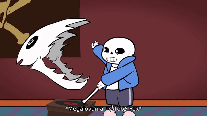 Undertale Sans and his Gaster Blaster on Make a GIF