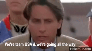 We're Team USA and we're going all the way. on Make a GIF