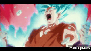 Goku goes SSB Kaioken X10 English Dub (Ep. 39) HD on Make a GIF