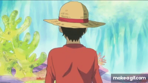One Piece - Funny Moment - How Luffy defines a hero on Make a GIF on Make a  GIF